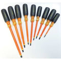 Insulated Screwdriver Set, Slotted/Phillips, Square, 9 pcs