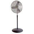 Light Duty Industrial Fan, Pedestal Mount, 24 in Blade Dia, 115V, 2,460/3,460/4,400 cfm