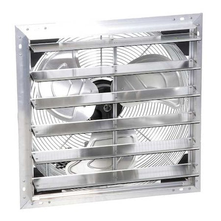 Shutter Mount Exhaust Fan, 10", 1 Speed, 611 cfm, 115V