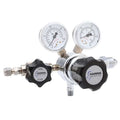 High Purity Gas Regulator, Carbon Dioxide, Single Stage, 0.825""-14 Inlet, 1/4 in Outlet