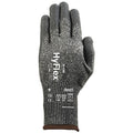 Hyflex Cut-Resistant Coated Gloves, A4 Cut, Nitrile/Polyurethane, Black/Gray, Medium Size 8, 1 Pair
