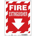 Safety Sign, 12 in Height, 9 in Width, Fiberglass, Horizontal Rectangle, English