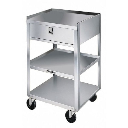 Stainless Steel Equipment Stand, 1 Drawer, 3 Shelves-300 lb Capacity