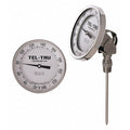 Analog Dial Thermometer,Stem 9"" L