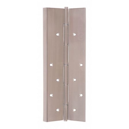 Piano Hinge, Stainless Steel, Concealed Mounting, 2 3/16 in Leaf W x 83 1/8 in Leaf H