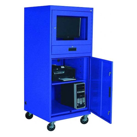 Mobile Computer Cabinet, 30" Overall W.