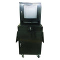 Mobile Computer Cabinet, Black