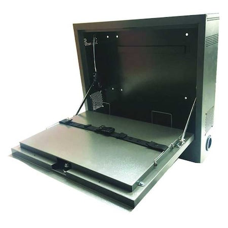 Laptop Security Cabinet, Gray, PC, Steel