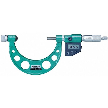 Electronic Outside Micrometer,.0001 In./.001mm