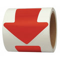 Arrow Marking Tape Vinyl Red, 4" W x 100 ft. L, 5.5 mil Thick