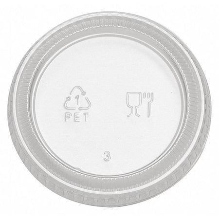 Portion Cup Lid, Flat, Non Vented, PK24