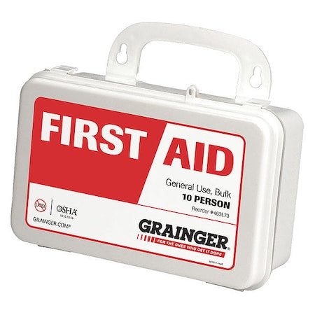 First Aid Kit and Housing, Plastic 36 Components, 100 People Served