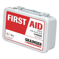 First Aid Kit and Housing, Metal 61 Components, 5 People Served