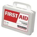First Aid Kit and Housing, Plastic 78 Components, 25 People Served