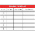 Red Tag Board, Steel, 36 in, 48 in, No Frame Frame, White, Gloss