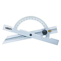 Protractor, 5-7/8" L, LCD, Carbon steel