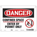 Safety Sign, 7 in Height, 10 in Width, Fiberglass, Vertical Rectangle, English, 465K17