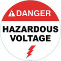 Anti-Slip Floor Sign, 17 in H, 17 in W, Vinyl, Circle, English, FS-17-163
