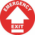 Floor Sign, 17 in H, 17 in W, Vinyl, Circle, English, FS-17-202