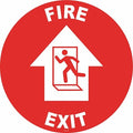 Floor Sign, 17 in H, 17 in W, Vinyl, Circle, English, FS-17-311