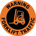 Anti-Slip Floor Sign, 17 in H, 17 in W, Vinyl, Circle, English, FS-17-106