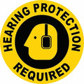 Anti-Slip Floor Sign, 17 in H, 17 in W, Vinyl, Circle, English, FS-17-119