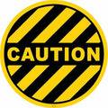 Anti-Slip Floor Sign, 17 in H, 17 in W, Vinyl, Circle, English, FS-17-145