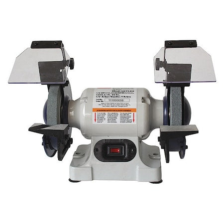 Bench Grinder, 6 in Max. Wheel Dia, 3/4 in Max. Wheel Thickness, 60 Grinding Wheel Grit