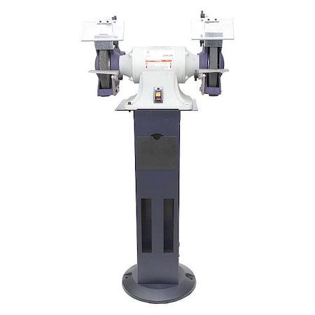 Bench Grinder with Stand, 8 in Max. Wheel Dia, 36/120 Grinding Wheel Grit