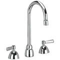 Gooseneck Kitchen Faucet, Manual, 8" Mount, 3 Hole Commercial