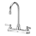 Low Arc Kitchen Faucet, Manual, 8" Mount, 3 Hole Commercial