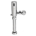 Toilet Automatic Flush Valve, 1.1 gpf gpf, Polished Chrome, 1 in, 1 1/2 in Spud Coupling