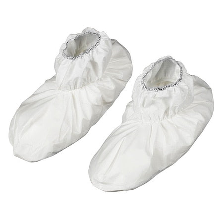 Disposable Shoe Covers, SMS, White, Slip Resistant Sole: Yes , XL