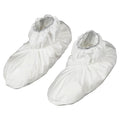 Disposable Shoe Covers, SMS, White, Slip Resistant Sole: Yes , L/XL