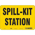 Spill Kit Station, 10 in W x 7 in H, Vertical Rectangle, Polyethylene, 470N37