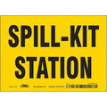Spill Kit Station, 7 in W x 5 in H, Horizontal Rectangle, Vinyl, 470N39