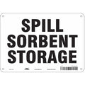 Spill Sorbent Storage, 10 in W x 7 in H, Vertical Rectangle, Aluminum, 470N42