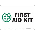 First Aid Kit, 14 in W x 10 in H, Horizontal Rectangle, Polyethylene, 471T19