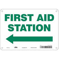 First Aid Station, 10 in W x 7 in H, Vertical Rectangle, Polyethylene, 471T39