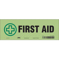 First Aid, Glow Vinyl, 3 1/2 in x 10 in, Adhesive