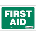 First Aid, 10 in W x 7 in H, Vertical Rectangle, Vinyl, 471U37