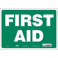 First Aid, 14 in W x 10 in H, Horizontal Rectangle, Vinyl, 471U38