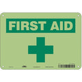 First Aid, 10 in W x 7 in H, Vertical Rectangle, Polyethylene, 471U52