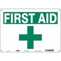 First Aid, 14 in W x 10 in H, Horizontal Rectangle, Polyethylene, 471V16