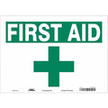 First Aid, 14 in W x 10 in H, Horizontal Rectangle, Vinyl, 471V18