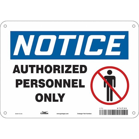 Safety Sign, 7 in Height, 10 in Width, Fiberglass, Vertical Rectangle, English, 472T90