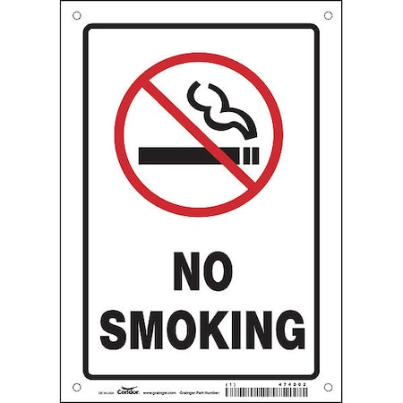 Safety Sign, 10" H, 7 in W, Fiberglass, Horizontal Rectangle, English, 474D02