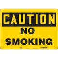 Safety Sign, 14 in H, 20 in W, Fiberglass, Horizontal Rectangle, English, 474N24