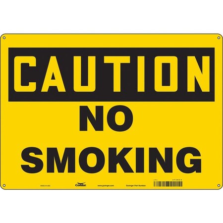 Safety Sign, 14 in H, 20 in W, Fiberglass, Horizontal Rectangle, English, 474N24