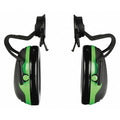 Peltor X1 Hard Hat Mounted Ear Muffs, 20 dB, 21 dB NRR, Passive, Foldable, Black